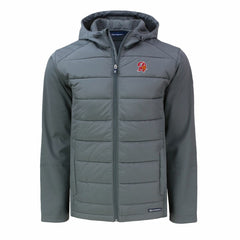 Cutter & Buck Throwback Evoke Hybrid Eco Softshell Recycled Full-Zip Hoodie Jacket - Tampa Bay Buccaneers