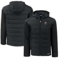 Cutter & Buck Throwback Big & Tall Evoke Hybrid Eco Softshell Recycled Full-Zip Jacket - Cleveland Browns