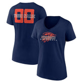 NBA Oklahoma City Thunder Women's Stellar Personalized Name & Number V-Neck T-Shirt