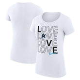 MLB Miami Marlins G-III 4Her by Carl Banks Women's Super-Slim Fit Lightweight Love Graphic Team T-Shirt