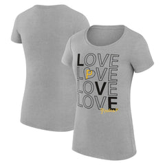 MLB Pittsburgh Pirates G-III 4Her by Carl Banks Women's Super-Slim Fit Lightweight Love Graphic Team T-Shirt