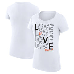 MLB San Francisco Giants G-III 4Her by Carl Banks Women's Super-Slim Fit Lightweight Love Graphic Team T-Shirt