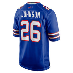 Ty Johnson Team Game Jersey - Buffalo Bills