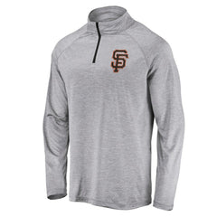 MLB San Francisco Giants Profile Big & Tall Raglan Quarter-Zip Top