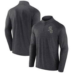 MLB Chicago White Sox Profile Big & Tall Raglan Quarter-Zip Top
