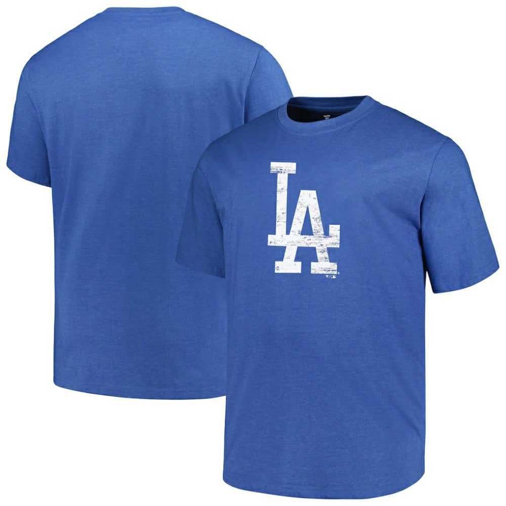 MLB Los Angeles Dodgers Profile Big & Tall Weathered Logo T-Shirt