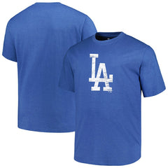 MLB Los Angeles Dodgers Profile Big & Tall Weathered Logo T-Shirt