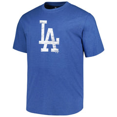 MLB Los Angeles Dodgers Profile Big & Tall Weathered Logo T-Shirt