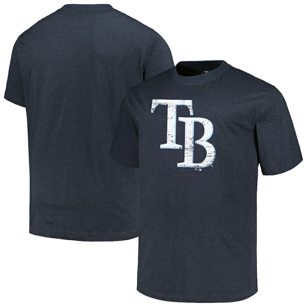MLB Tampa Bay Rays Profile Big & Tall Weathered Logo T-Shirt