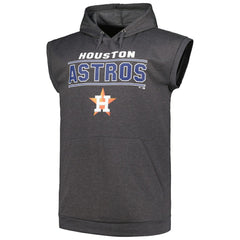 MLB Houston Astros Profile Big & Tall Muscle Sleeveless Pullover Hoodie