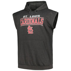 MLB St. Louis Cardinals Profile Big & Tall Muscle Sleeveless Pullover Hoodie