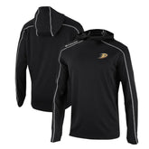 NHL Black Anaheim Ducks Columbia Omni-Wick Shotgun Long Sleeve Hoodie T-Shirt