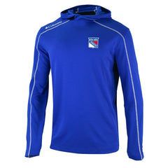 NHL Blue New York Rangers Columbia Omni-Wick Shotgun Long Sleeve Hoodie T-Shirt