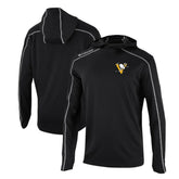 NHL Black Pittsburgh Penguins Columbia Omni-Wick Shotgun Long Sleeve Hoodie T-Shirt
