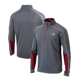NHL Gray/Purple Colorado Avalanche Columbia Omni-Wick Shotgun 2.0 Quarter-Zip Pullover Top