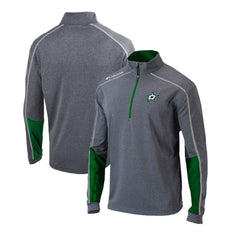 NHL Gray/Green Dallas Stars Columbia Omni-Wick Shotgun 2.0 Quarter-Zip Pullover Top