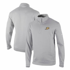 NHL Gray Anaheim Ducks Columbia Omni-Wick Wickhams Hills Half-Zip Pullover Top