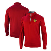 NHL Red Chicago Blackhawks Columbia Omni-Wick Wickhams Hills Half-Zip Pullover Top