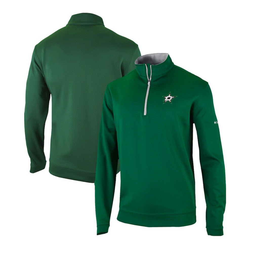 NHL Green Dallas Stars Columbia Omni-Wick Wickhams Hills Half-Zip Pullover Top
