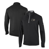 NHL Black Philadelphia Flyers Columbia Omni-Wick Wickhams Hills Half-Zip Pullover Top