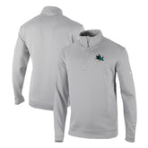 NHL Gray San Jose Sharks Columbia Omni-Wick Wickhams Hills Half-Zip Pullover Top