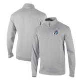 NHL Gray Seattle Kraken Columbia Omni-Wick Wickhams Hills Half-Zip Pullover Top