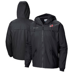 NHL Black Carolina Hurricanes Columbia Oroville Creek Lightweight Full-Zip Windbreaker Jacket