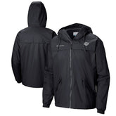 NHL Black Los Angeles Kings Columbia Oroville Creek Lightweight Full-Zip Windbreaker Jacket