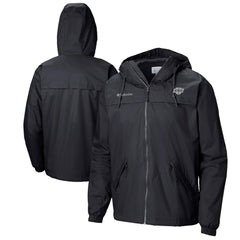 NHL Black Los Angeles Kings Columbia Oroville Creek Lightweight Full-Zip Windbreaker Jacket
