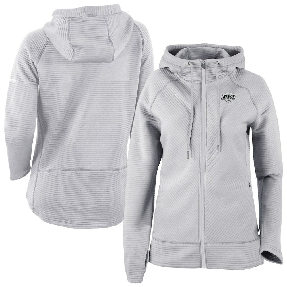 NHL Gray Los Angeles Kings Columbia Women's Omni-Wick Pack It Up Full-Zip Jacket