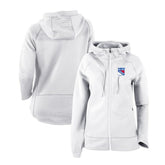 NHL White New York Rangers Columbia Women's Omni-Wick Pack It Up Full-Zip Jacket
