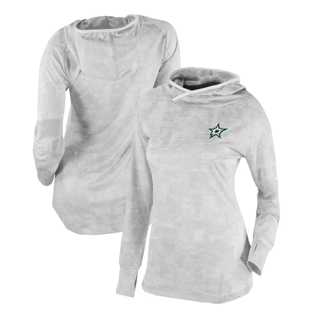NHL White Dallas Stars Columbia Women's Omni-Wick Sunday Ball Pullover Hoodie
