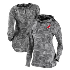 NHL Black New Jersey Devils Columbia Women's Omni-Wick Sunday Ball Pullover Hoodie