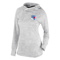 NHL White New York Rangers Columbia Women's Omni-Wick Sunday Ball Pullover Hoodie