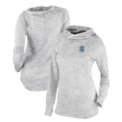 NHL White Seattle Kraken Columbia Women's Omni-Wick Sunday Ball Pullover Hoodie