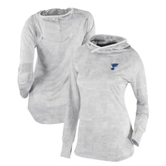 NHL White St. Louis Blues Columbia Women's Omni-Wick Sunday Ball Pullover Hoodie