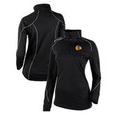 NHL Black Chicago Blackhawks Columbia Women's Omni-Wick Shotgun 2.0 Quarter-Zip Pullover Top