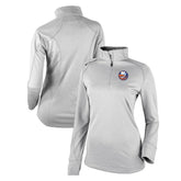 NHL White New York Islanders Columbia Women's Omni-Wick Shotgun 2.0 Quarter-Zip Pullover Top