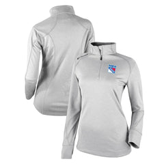 NHL White New York Rangers Columbia Women's Omni-Wick Shotgun 2.0 Quarter-Zip Pullover Top