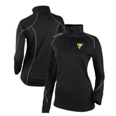 NHL Black Pittsburgh Penguins Columbia Women's Omni-Wick Shotgun 2.0 Quarter-Zip Pullover Top