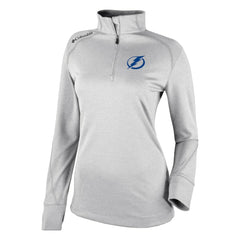 NHL White Tampa Bay Lightning Columbia Women's Omni-Wick Shotgun 2.0 Quarter-Zip Pullover Top