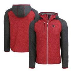 Cutter & Buck Helmet Mainsail Sweater-Knit Full-Zip Hoodie - Kansas City Chiefs