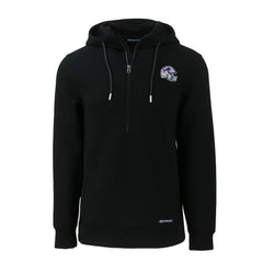 Cutter & Buck Helmet Roam Eco Half-Zip Recycled Pullover Hoodie - Buffalo Bills