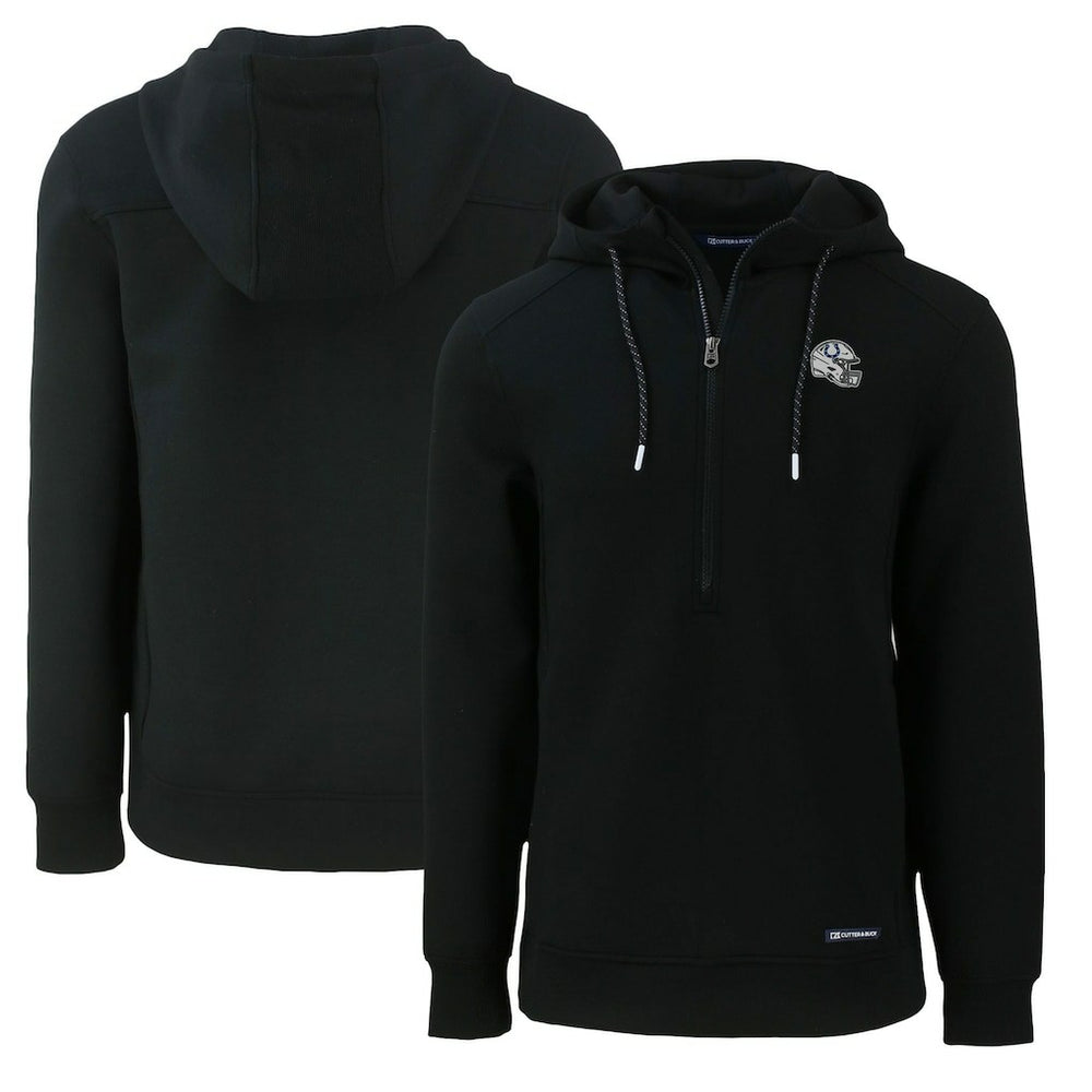 Cutter & Buck Helmet Roam Eco Half-Zip Recycled Pullover Hoodie - Indianapolis Colts