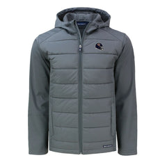 Cutter & Buck Helmet Big & Tall Evoke Hybrid Eco Softshell Recycled Full-Zip Jacket - Chicago Bears