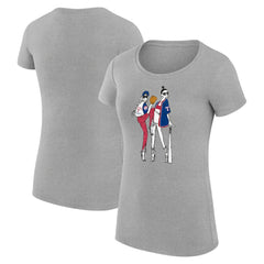 MLB Texas Rangers G-III 4Her by Carl Banks Women's Super-Slim Fit Lightweight Baseball Girls T-Shirt