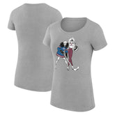 NHL Heather Gray Colorado Avalanche G-III 4Her by Carl Banks Women's Super-Slim Fit Lightweight Hockey Girls T-Shirt
