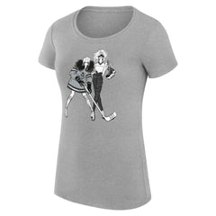 NHL Heather Gray Los Angeles Kings G-III 4Her by Carl Banks Women's Super-Slim Fit Lightweight Hockey Girls T-Shirt
