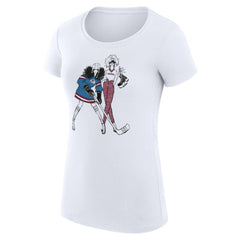 NHL White Colorado Avalanche G-III 4Her by Carl Banks Women's Super-Slim Fit Lightweight Hockey Girls T-Shirt