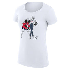 NHL White Florida Panthers G-III 4Her by Carl Banks Women's Super-Slim Fit Lightweight Hockey Girls T-Shirt